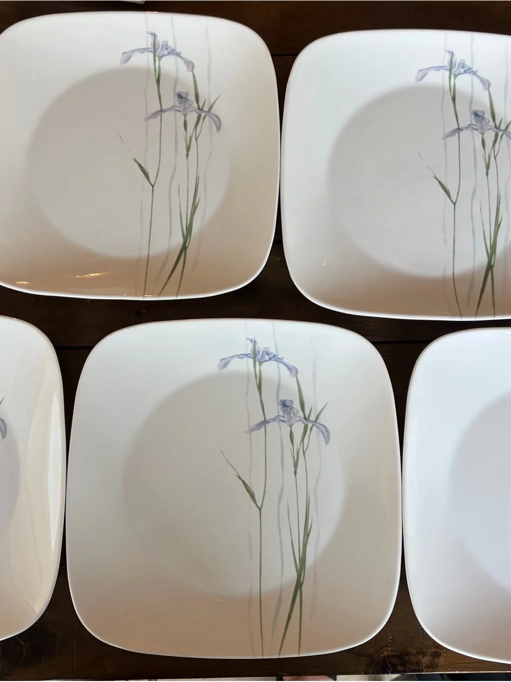 Corelle shadow irise Dinner and salad plates set of 5